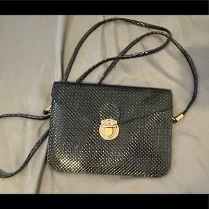 BEYA Black Patent Leather Shiny Crossbody